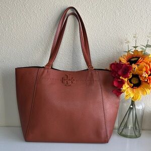 Tory Burch McGraw Leather Shoulder Bag Tote